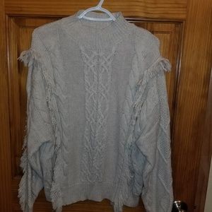 Leith Fringe Sweater Sz. L